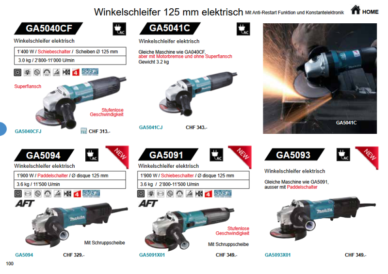 28. Makita Winkelschleifer elektrisch